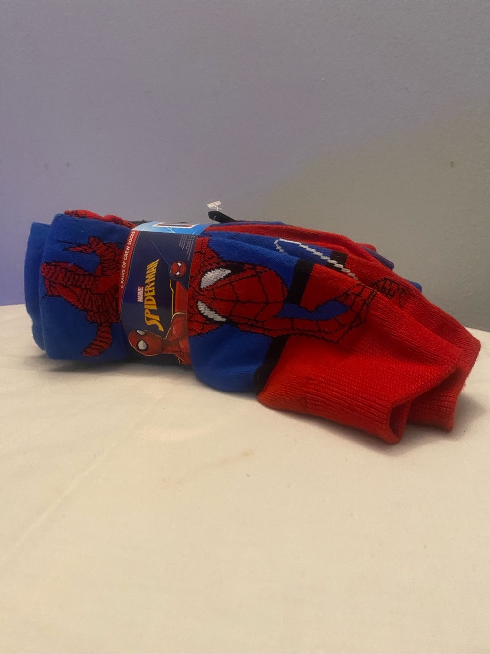 Marvel Spider-Man Kids Socks in Red and Blue